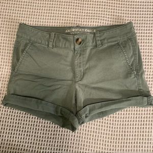 Army Green American Eagle Midi Shorts!